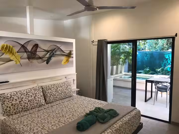 Habitación con cama King del Bungalow 6